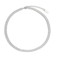 Classic Rectangle CZ Geometry 925 Sterling Silver Necklace