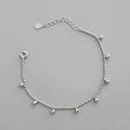 Casual Beads Ball Chain 925 Sterling Silver Bracelet