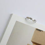 Vintage Double Layer Simple 925 Sterling Silver Adjustable Ring