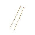 Asymmetry Geometry Triangle Tassels 925 Sterling Silver Thread Dangling Earrings