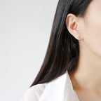 Cute Mini C Shape Curve 925 Sterling Silver Stud Earrings