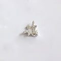 Cute CZ Honey Bee Girl 925 Sterling Silver Stud Earring(Single)