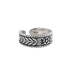 Vintage Olive Leaves New 925 Sterling Silver Adjustable Ring