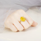 Elegant CZ 925 Sterling Silver Ring Setting for Oval Gemstone