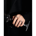 Casual Irregular Wave 925 Sterling Silver Adjustable Ring