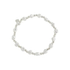 Fashion Geometry Broken Stones Beads 925 Sterling Silver Bracelet