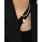 Women CZ Rose Flower Beautiful 925 Sterling Silver Necklace
