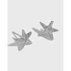 Cute Mini Irregular Star 925 Sterling Silver Stud Earrings
