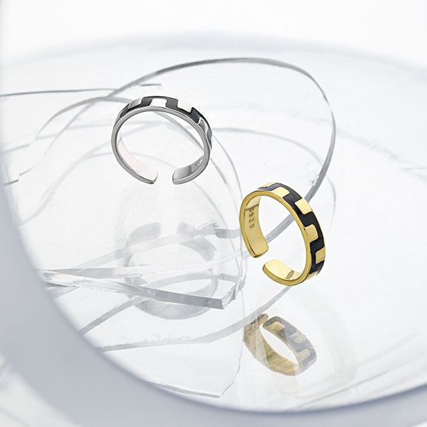2026 New Irregular Wave 925 Sterling Silver Adjustable Ring