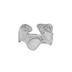 2026 New Hot Irregular Epoxy Stones 925 Sterling Silver Adjustable Ring