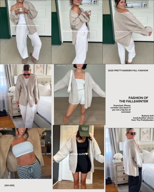COSMOS™ Women's Oversized Cardigan Sweater