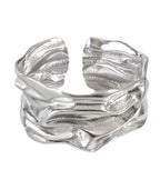 Casual Twisted Circle 925 Sterling Silver Huggie Hoop Earrings
