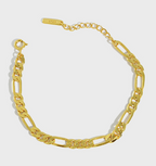 Classic Hollow Chain 925 Sterling Silver Bracelet