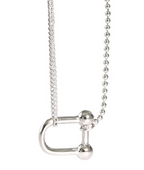 U Shape Fashion 925 Sterling Silver Necklace
