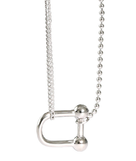 U Shape Fashion 925 Sterling Silver Necklace