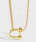 U Shape Fashion 925 Sterling Silver Necklace