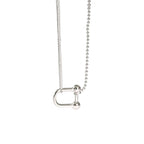 U Shape Fashion 925 Sterling Silver Necklace