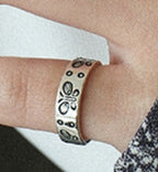 Vintage Butterfly 925 Sterling Silver Adjustable Ring