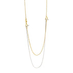 Double Layer OT Shape 925 Sterling Silver Necklace
