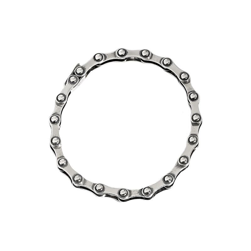 Vintage Bicycle Chain 925 Sterling Silver Bracelet