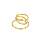 Casual Triple Layer Cross 925 Sterling Silver Adjustable Ring