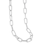 Students Hollow Chain 925 Sterling Silver Choker Necklace
