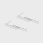 Party Letter H Shape 925 Sterling Silver Dangling Earrings
