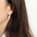 Party Letter H Shape 925 Sterling Silver Dangling Earrings