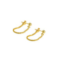 Party Babysbreath Chain 925 Sterling Silver Hoop Earrings