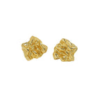 Daily Irregular Meteorite Stone 925 Sterling Silver Stud Earrings