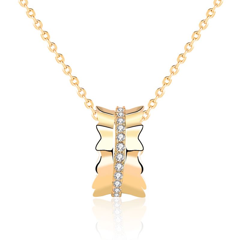 Beautiful CZ Girls' Skirt 925 Sterling Silver Necklace
