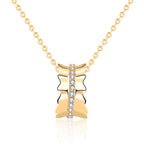 Beautiful CZ Girls' Skirt 925 Sterling Silver Necklace