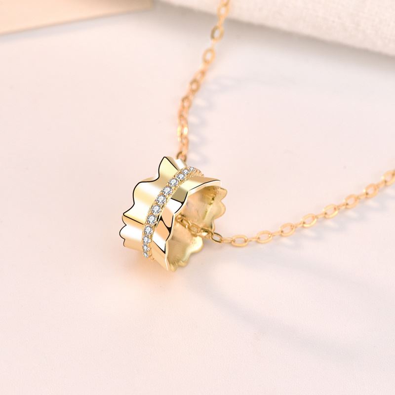 Beautiful CZ Girls' Skirt 925 Sterling Silver Necklace