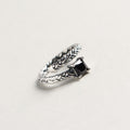 Vintage Twisted Black CZ 925 Sterling Silver Adjustable Ring