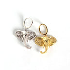Animal Elephant 925 Sterling Silver Leverback Earrings