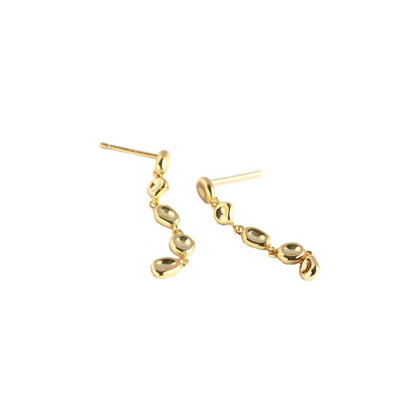 Party Irregular Round Geometry 925 Sterling Silver Dangling Earrings