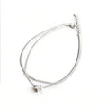 Casual Double Layers Rolo Chain Mini Star 925 Sterling Silver Anklet