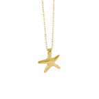 Trendy Tiny Starfish 925 Silver Minimalist Layering Chain Delicate Sea Star Pendant Necklace