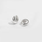Casual Geometry Letter U Shape 925 Sterling Silver Hoop Earrings