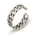 Fashion Vintage Silver Net Solid 925 Sterling Silver Adjustable Ring Women