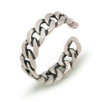 Fashion Vintage Silver Net Solid 925 Sterling Silver Adjustable Ring Women